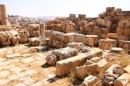 Block sky archaeological gerasa historic.