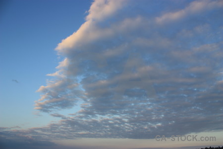 Blue cloud sky.