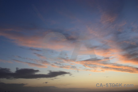 Blue cloud sky.