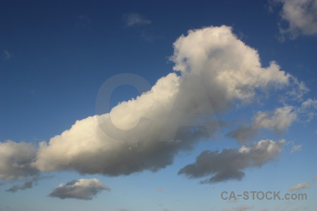 Blue cloud sky.