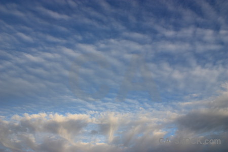 Blue cloud sky.