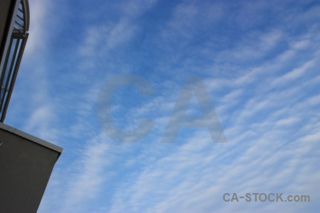 Blue cloud sky.