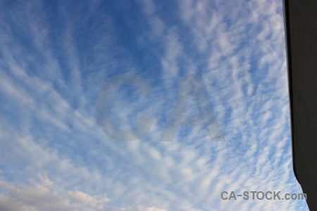 Blue cloud sky.