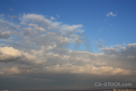 Blue cloud sky.