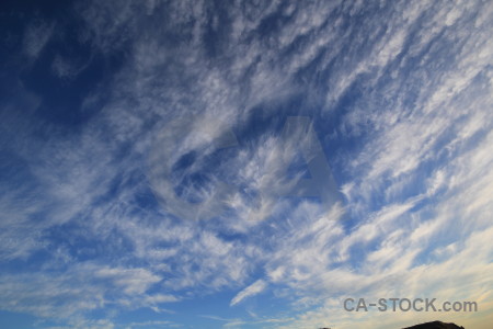 Blue cloud sky.