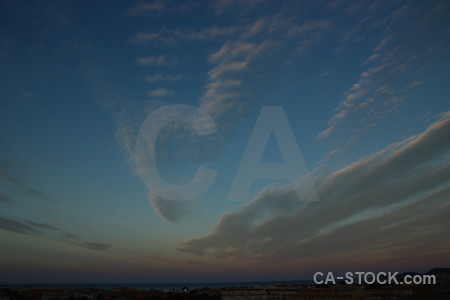 Blue cloud sky.