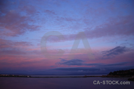 Blue cloud sky purple.