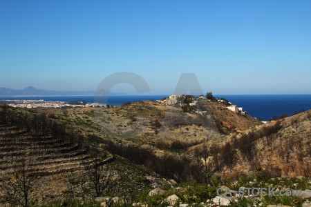 Blue europe sky javea sea.