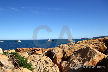 Blue europe spain sky sea.