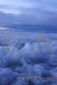 Blue sky above cloud.