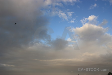 Blue sky cloud.