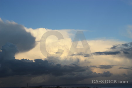 Blue sky cloud.