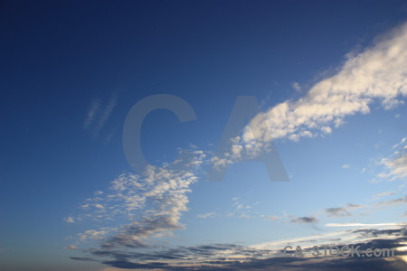 Blue sky cloud.