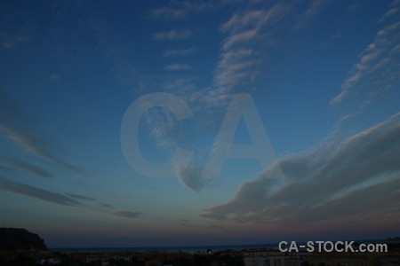 Blue sky cloud.