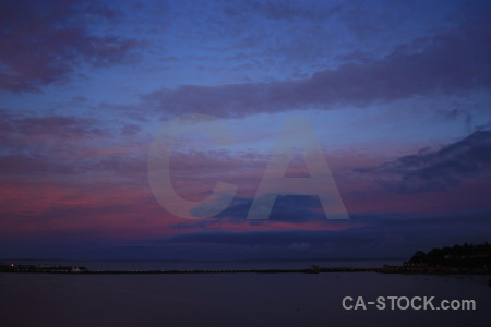 Blue sky cloud purple.