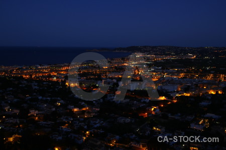 Blue spain black javea night.
