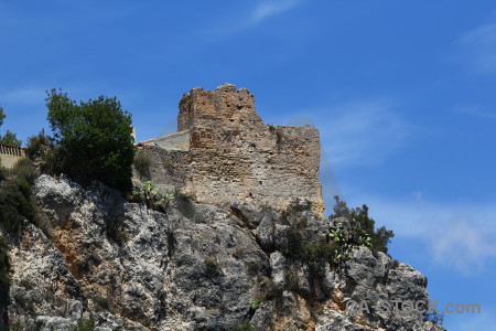 Blue spain guadalest europe rock.