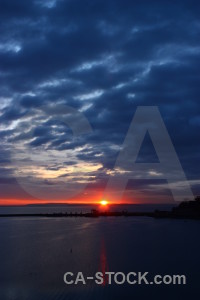 Blue sunrise cloud sunset sky.