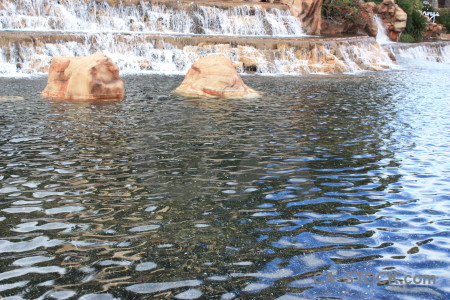 Blue water white pool texture.