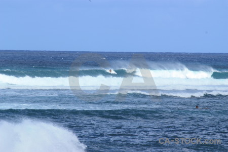 Blue wave sea surface water.