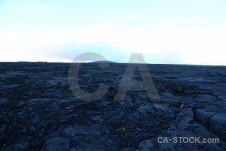 Blue white volcanic lava.