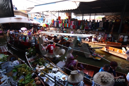 Boat thailand ton khem vehicle damnoen saduak.