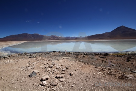 Bolivia south america laguna blanca landscape rock.