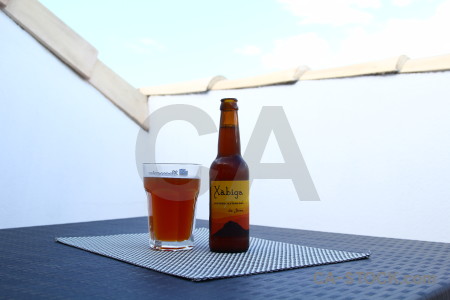 Bottle beer drink javea glass.