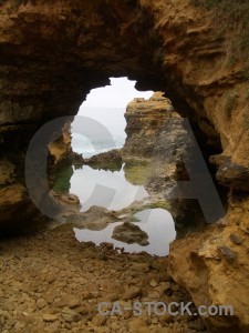 Brown cave coast.