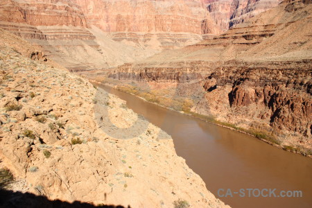 Brown desert landscape rock mountain.