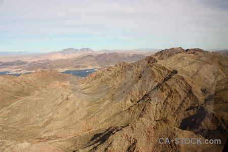 Brown rock landscape white mountain.