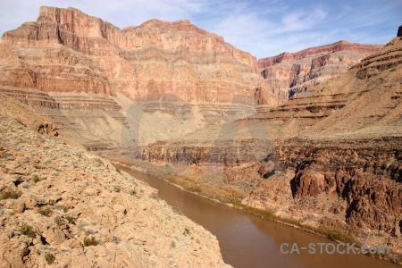 Brown rock mountain landscape desert.