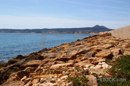 Brown rock spain javea europe.