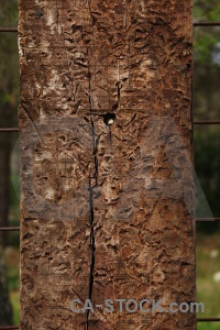 Brown texture wood post.