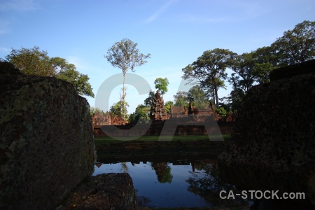 Buddhism prasat banteay srei ruin temple unesco.