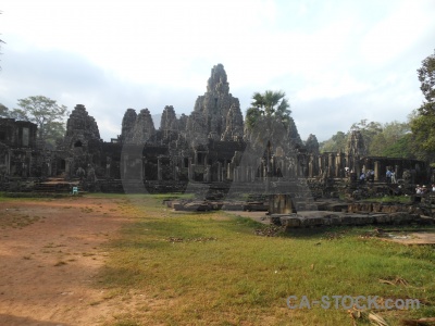 Buddhist khmer block angkor thom stone.