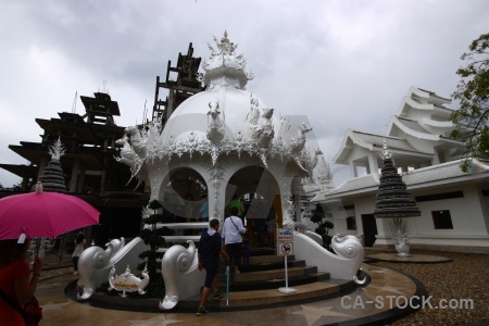 Buddhist southeast asia sky temple white.