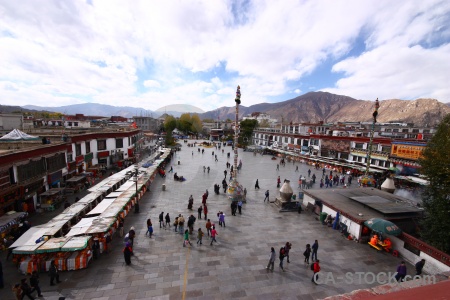 Building altitude tibet jokhang lhasa.