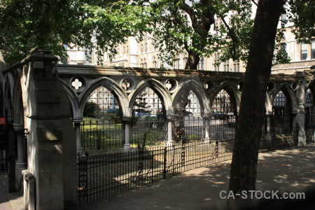 Building archway green church.