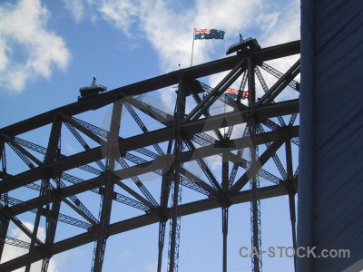 Building blue bridge.