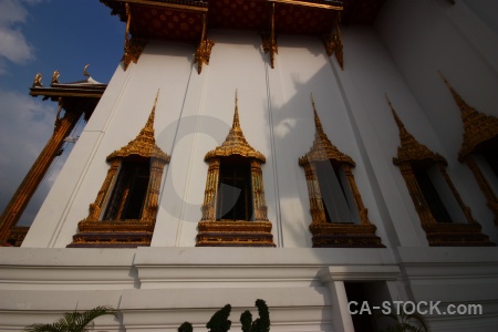 Building buddhism ornate grand palace bangkok.