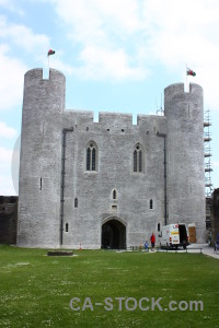 Building castle green white.