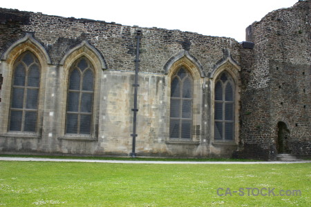 Building castle white green.