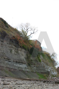 Building derelict white cliff rock.