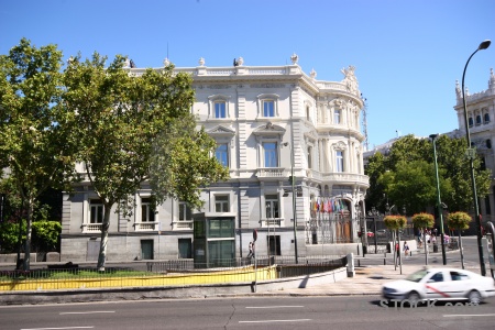 Building europe madrid vehicle car.