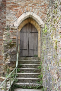 Building green door.