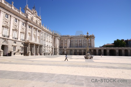 Building madrid europe royal palace.