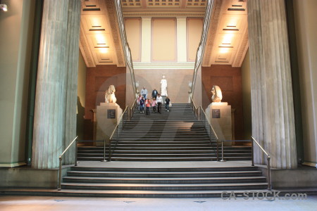 Building stair interior person step.