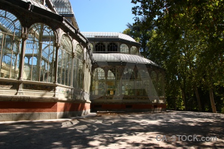 Building tree spain parque del retiro crystal palace.