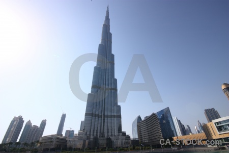 Burj khalifa skyscraper sky uae building.